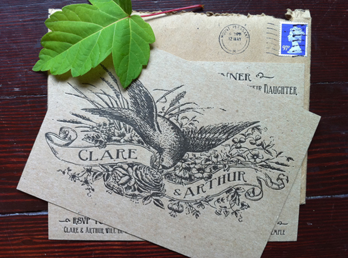 Clare & Arthur | Letterpress Wedding Invitations