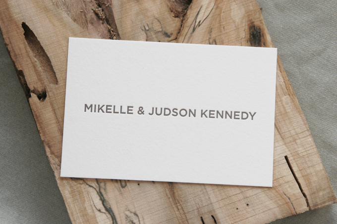 Mikelle & Judson | Letterpress & Giclée Wedding Invitations