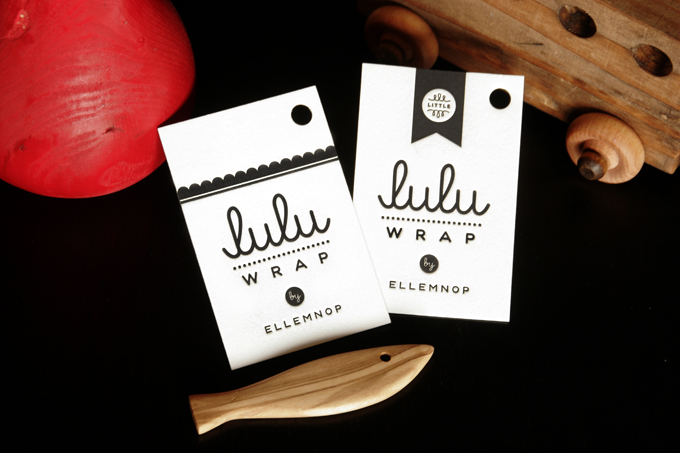 Lulu & Little Lulu Wrap| Letterpress Product Tag