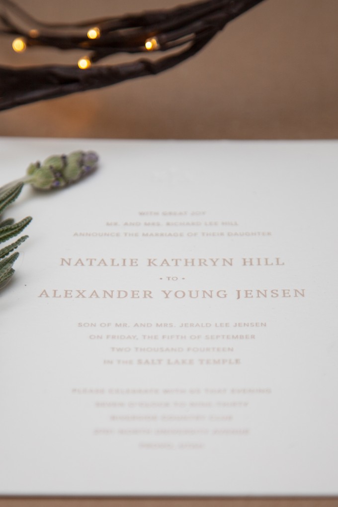 Natalie & Alexander | Letterpress Wedding Invitations